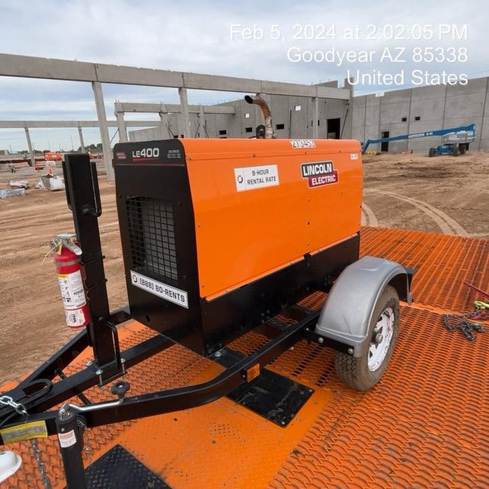 2022 Lincoln Electric LE400 Kubota V1505, Trlr, Cable Rack, Light Kit, ES Decals, T3