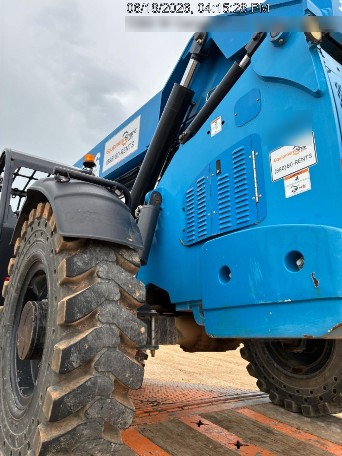 2019 Genie GTH-1056 Canopy, Solid RT Tires, LED Work Lights, Beacon 60" QA Carriage, 60" Forks