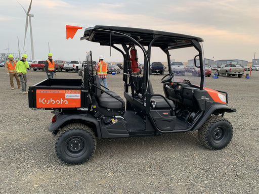 2022 Kubota RTV-X1140W-H Plastic Canopy, Windshield Acrylic Clear, LED Strobe Light, Wire Harness Kit, Back up Alarm