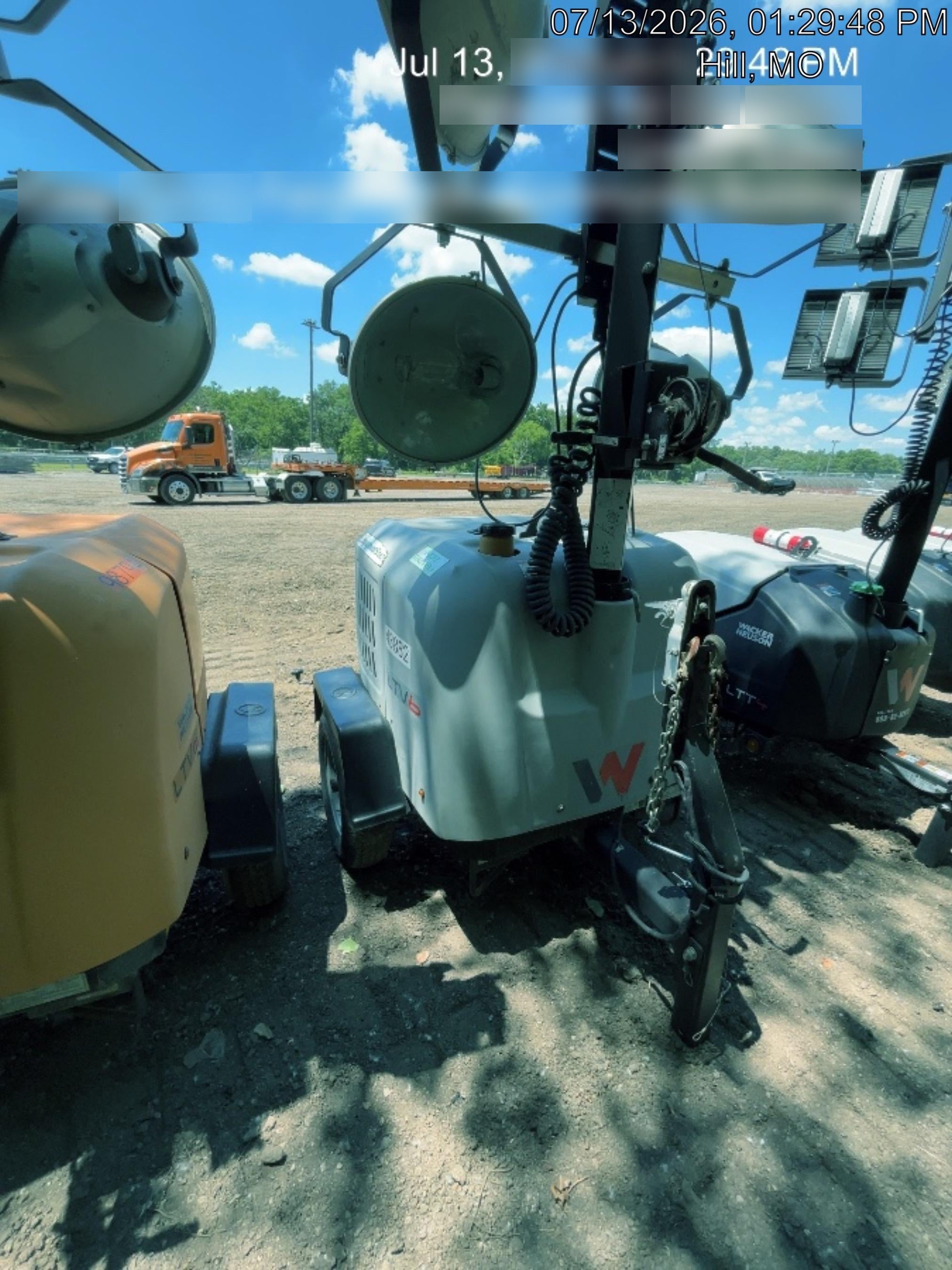 2019 Wacker Neuson LTV6L-MH Wacker Neuson LTV6L Mobile Light Tower w/Fuel Level Sensor Installed