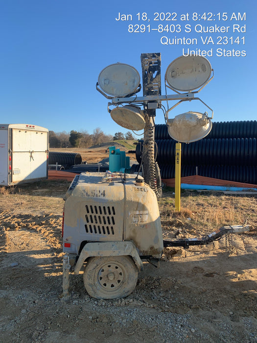 2018 Wacker Neuson LTV6L-MH Wacker Neuson LTV6L Mobile Light Tower w/Fuel Level Sensor Installed