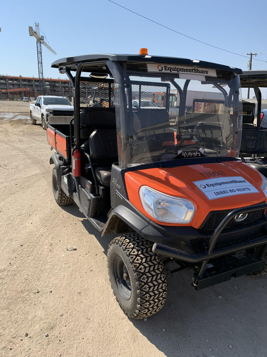 2021 Kubota RTV-X1140W-H Plastic Canopy, Windshield Acrylic Clear, LED Strobe Light, Wire Harness Kit, Back up Alarm