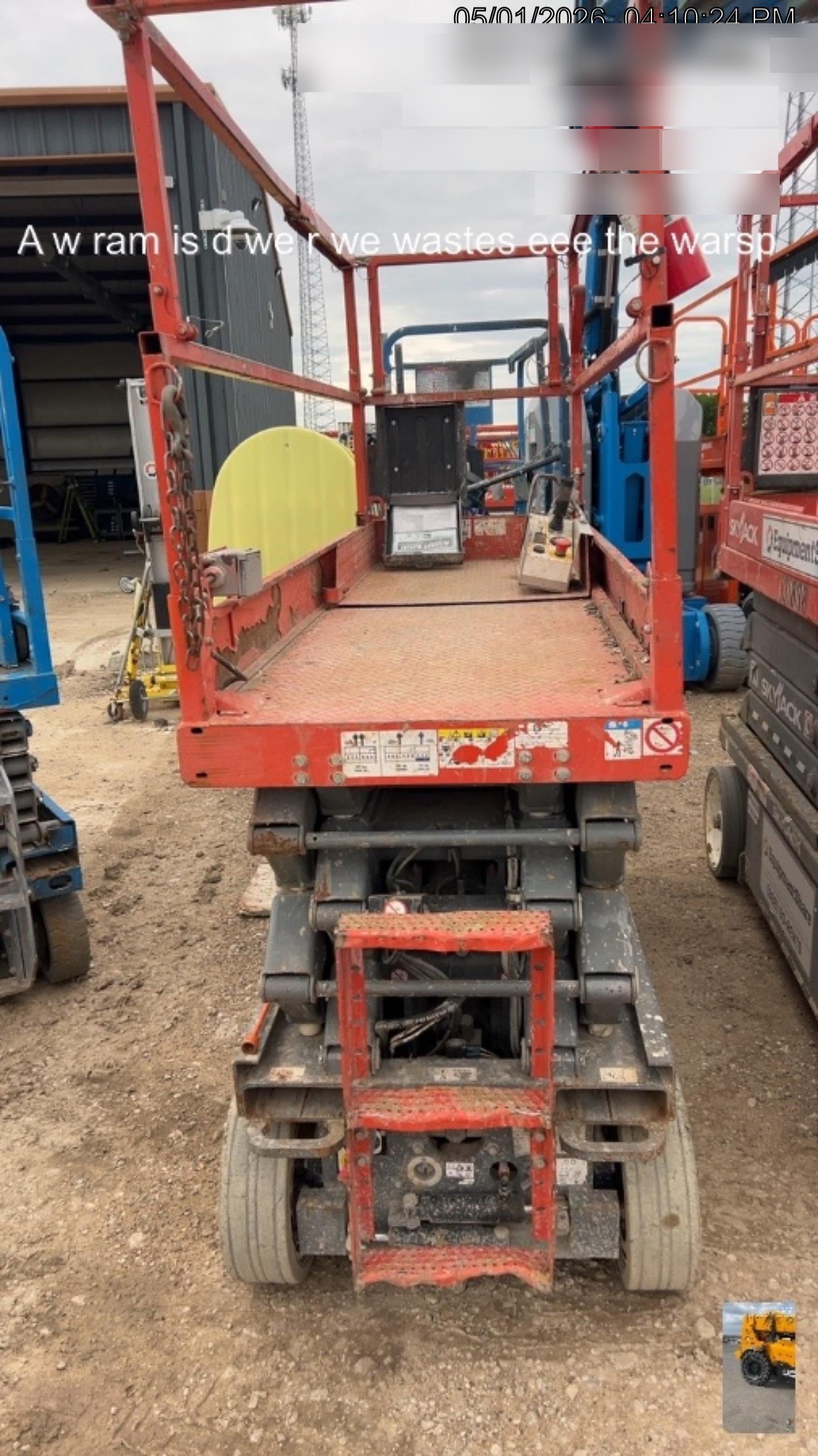 2018 Skyjack SJIII-3226 Skyjack SJIII3226 Scissor Lift w/Trojan Batteries