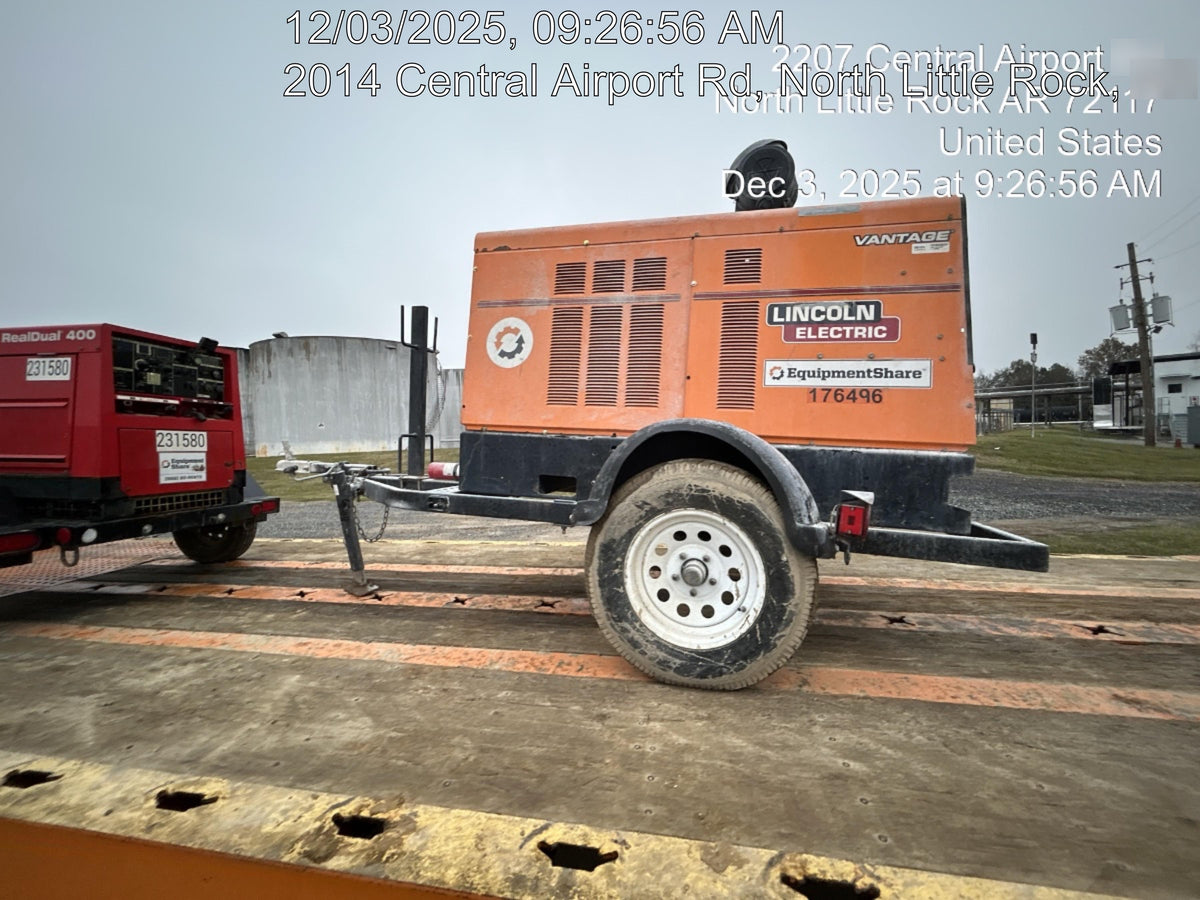 2021 Lincoln Electric Vantage 549X Ready Pak 3, ORANGE (includes trailer, cable rack, fender light kit)