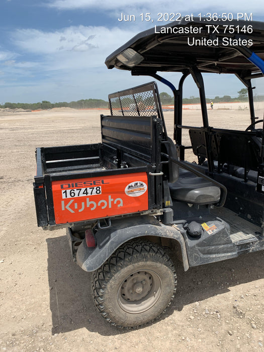2021 Kubota RTV-X1140W-H Plastic Canopy, Windshield Acrylic Clear, LED Strobe Light, Wire Harness Kit, Back up Alarm