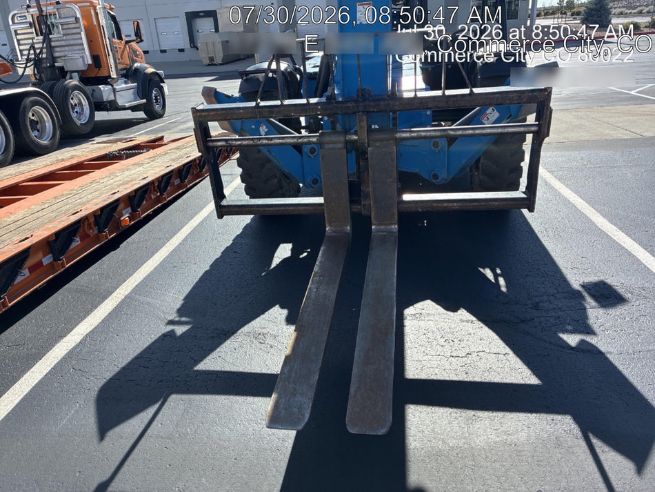 2018 Genie GTH-1056 GTH-1056 w/Open ROPS, Solid Tires, Work Lights, 60" carriage/forks, cab mesh, beacon