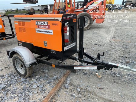 2022 Lincoln Electric LE400 Kubota V1505, Trlr, Cable Rack, Light Kit, ES Decals, T3