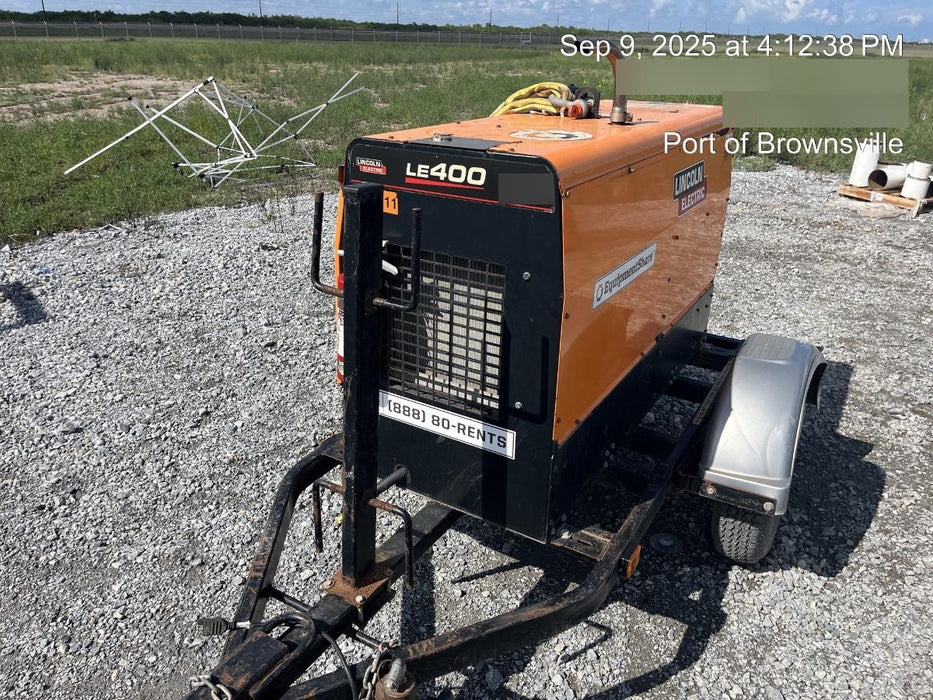 2022 Lincoln Electric LE400 Kubota V1505, Trlr, Cable Rack, Light Kit, ES Decals, T3