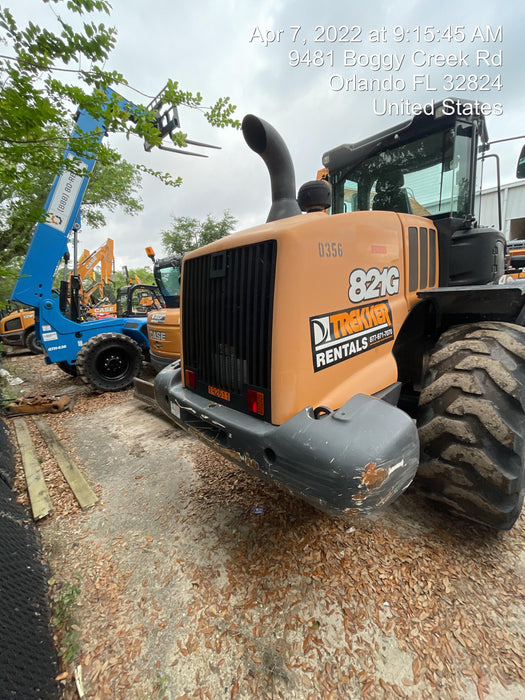 2018 Case 821G CLOSED CAB, 1 FUNCTION, JRB 418 STYLE HYD COUPLER