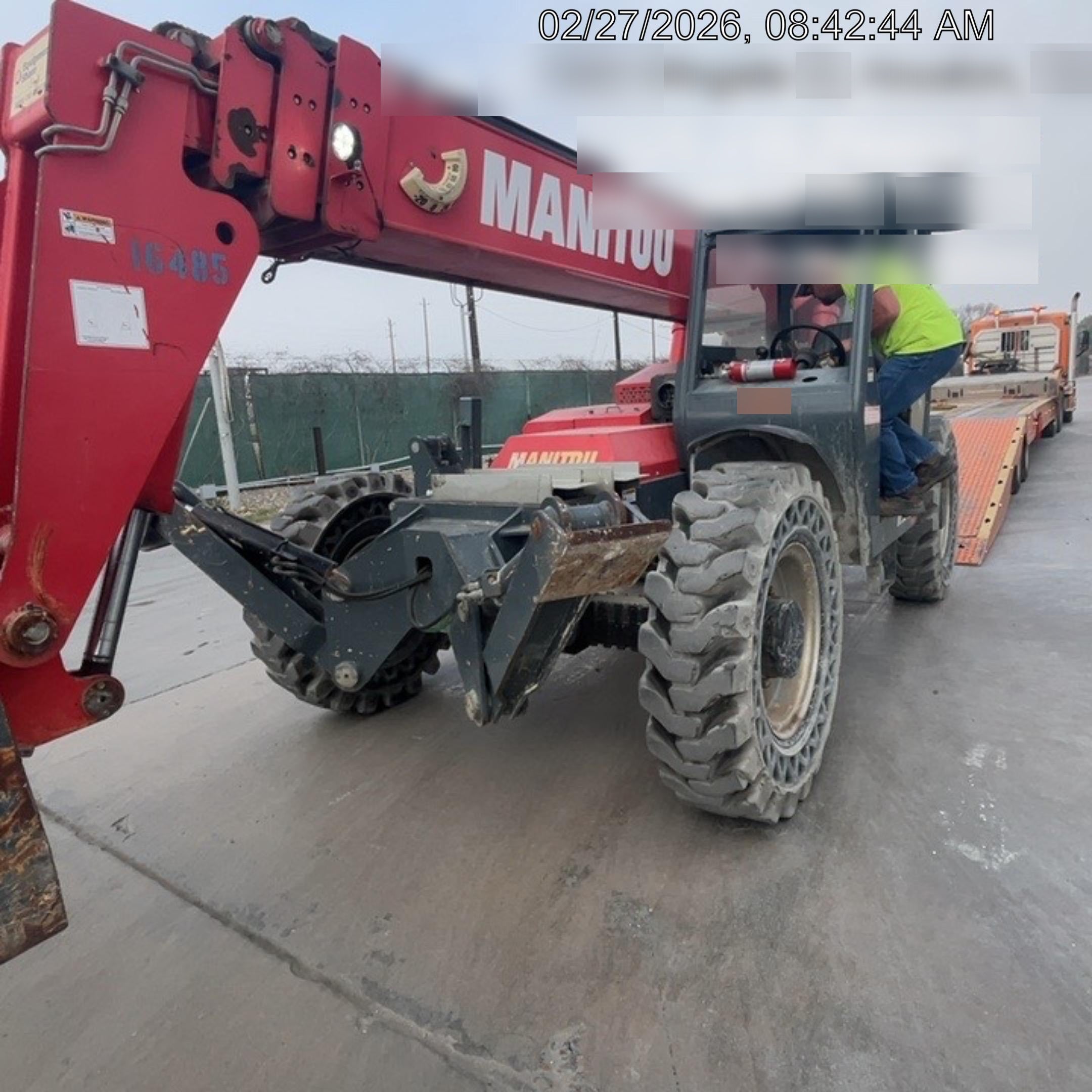 2019 Manitou MTA10055 MTA10055 - 74 HP T4, Canopy, Worklights/Strobe, Beacon, 66" Carriage, 60" Forks, Solid Tires, Lift Hook, Aux Hydraulics