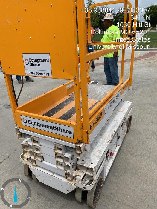 Custom Equipment HB-1430 Hy-Brid Scissor Lift
Platform capacity up to 670 lbs
Working height up to 20 ft
Weighs under 1,700 lbs
Non-marking wheels