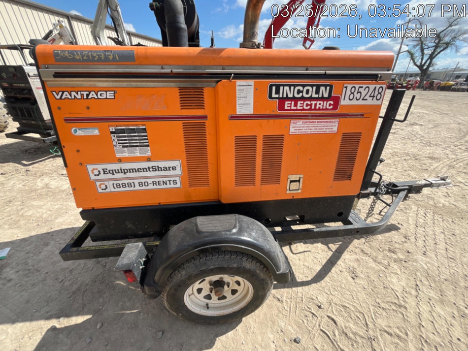 2021 Lincoln Electric Vantage 549X Ready Pak 3, ORANGE (includes trailer, cable rack, fender light kit)