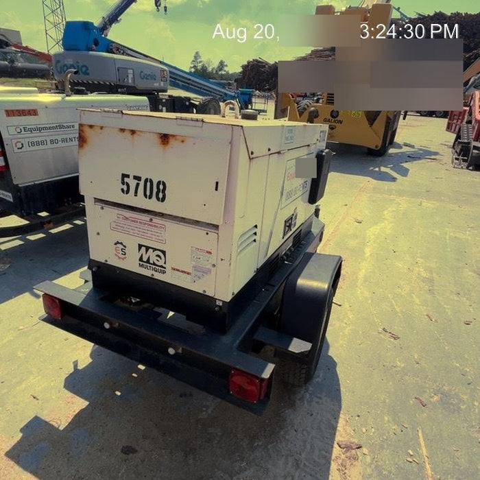 2017 Multiquip DLW400ESA4 MultiQuip 400 amp Welder, 14kW, 120/240V, T4F Kubota + 100' welding cable set