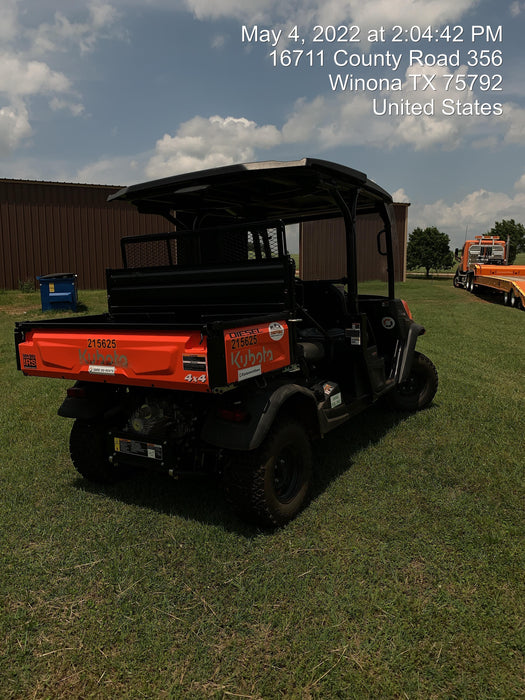 2022 Kubota RTV-X1140W-H Plastic Canopy, Windshield Acrylic Clear, LED Strobe Light, Wire Harness Kit, Back up Alarm