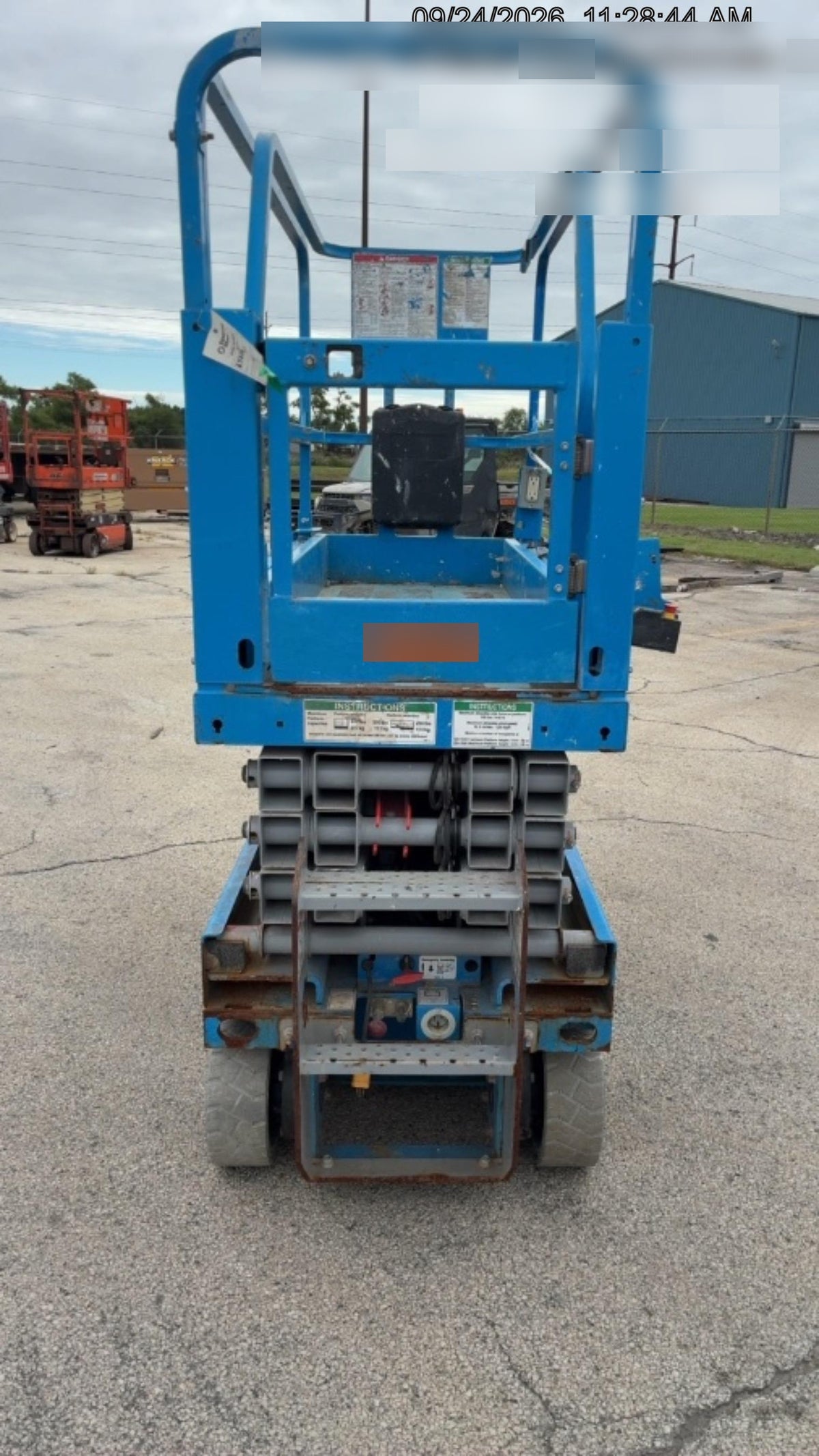 2020 Genie GS-1930 Solid Non Marking Tires, Beacon, Folding rails with half height swing gate