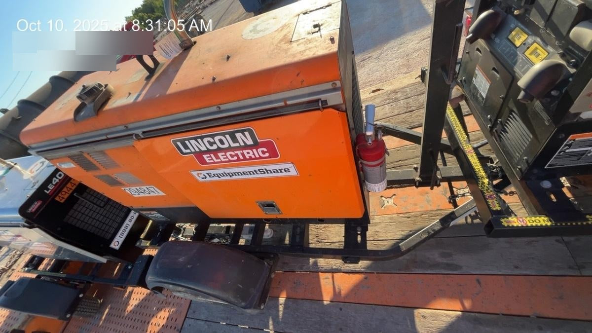 2023 Lincoln Electric LE400 Kubota V1505, Trlr, Cable Rack, Light Kit, ES Decals, T3