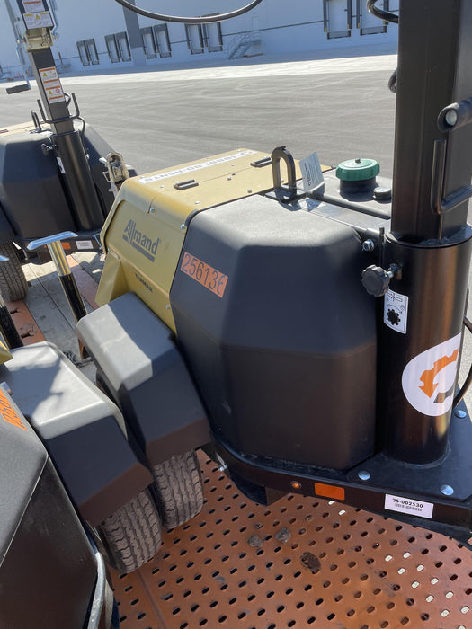 2022 Allmand NLV3GR (4) LED Light Fixture 350W, 23' Vertical Mast, 3kW Prime, Towable, ES Decals, T3