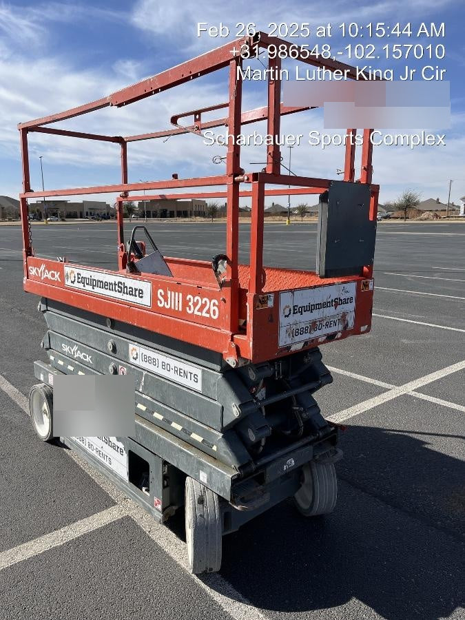 2019 Skyjack SJIII-3226 Standard Options, Trojan Batteries