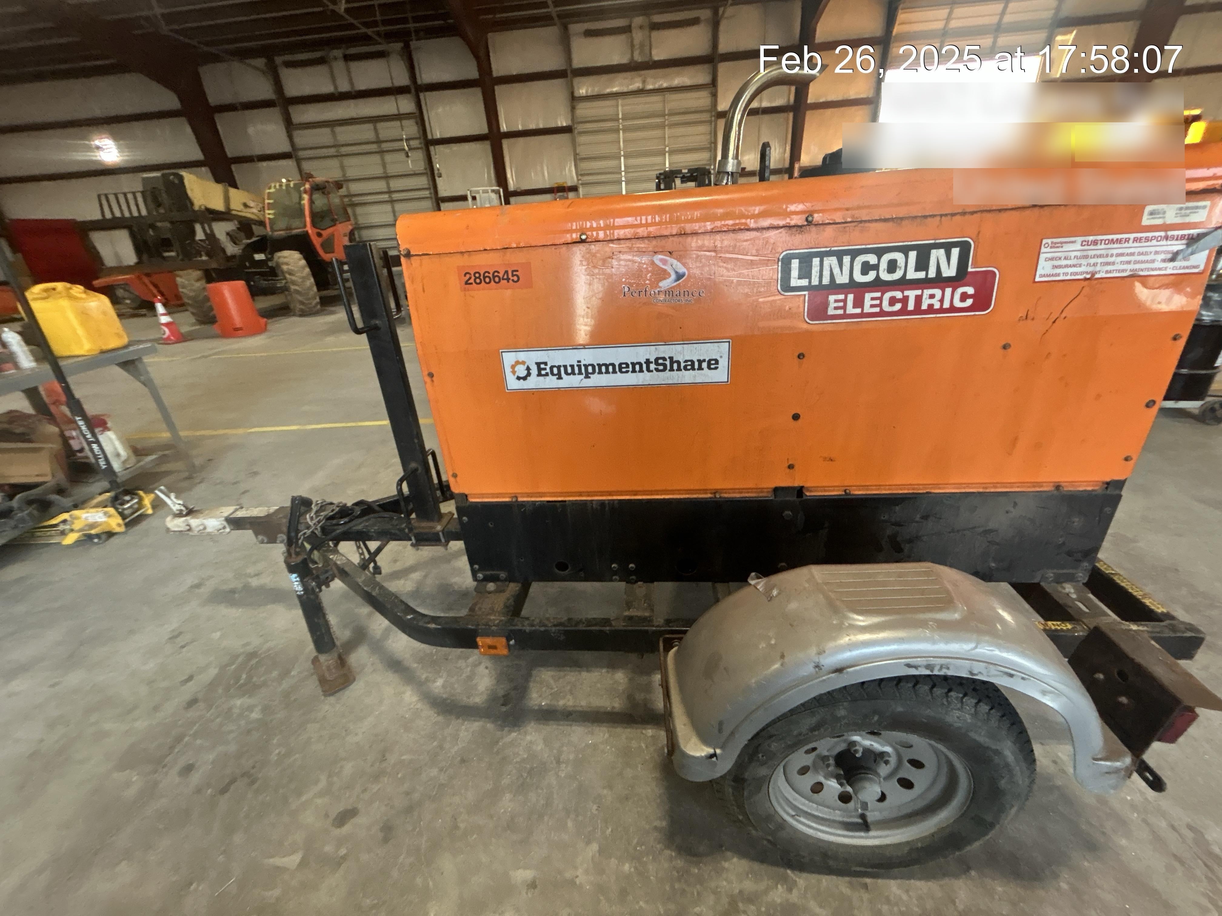 2022 Lincoln Electric LE400 Kubota V1505, Trlr, Cable Rack, Light Kit, ES Decals, T3