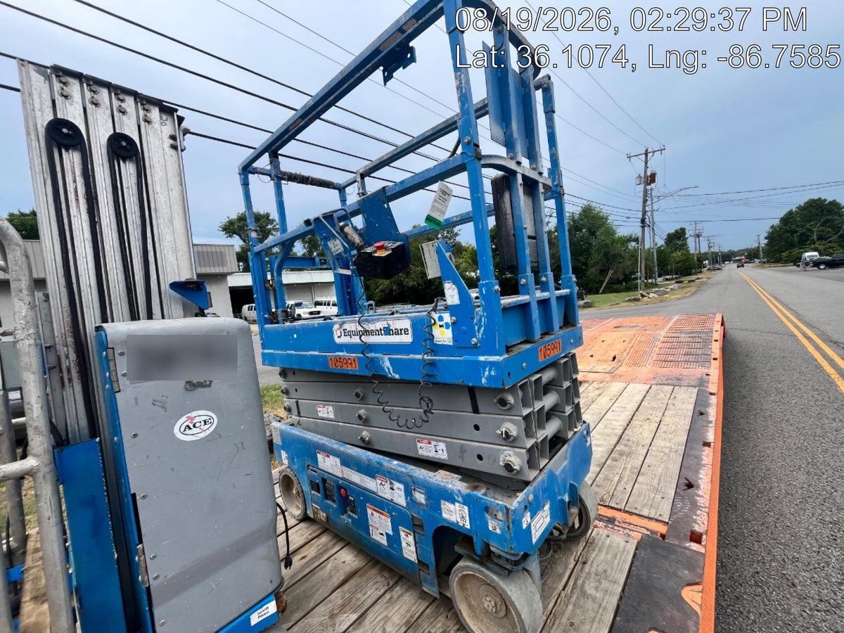 2020 Genie GS-1930 Solid Non Marking Tires, Beacon, Folding rails with half height swing gate