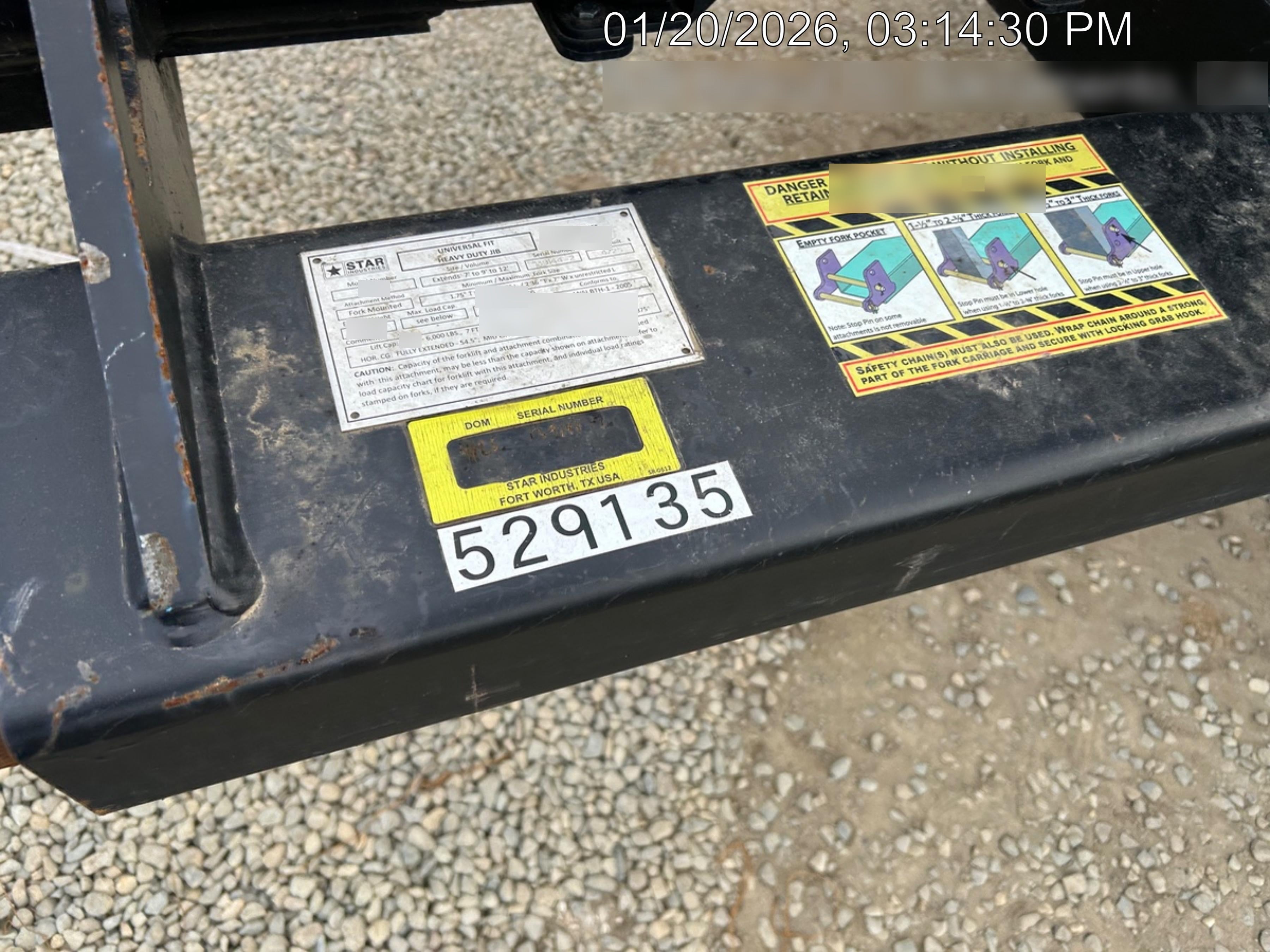 2025 STAR INDUSTRIES M1360B - Star JIB Boom