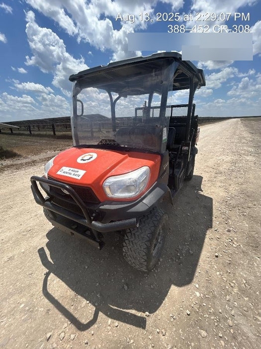2021 Kubota RTV-X1140W-H Plastic Canopy, Windshield Acrylic Clear, LED Strobe Light, Wire Harness Kit, Back up Alarm