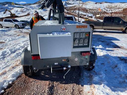 2022 Wacker Neuson LTW20Z1 Isuzu Dsl. Engine, 23' Mast, (4) 300W LED Lights, CWK, Programmable Dawn to Dusk, 360 Deg. Rotation, 57 Gal. Tank, Trailer Mounted