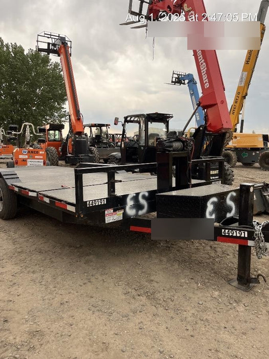 2025 TEXAS PRIDE TRAILERS 21' Lowboy Gravity Tilt Bed 14K Bumper Pull Trailer