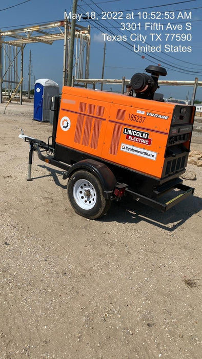 2021 Lincoln Electric Vantage 549X Ready Pak 3, ORANGE (includes trailer, cable rack, fender light kit)