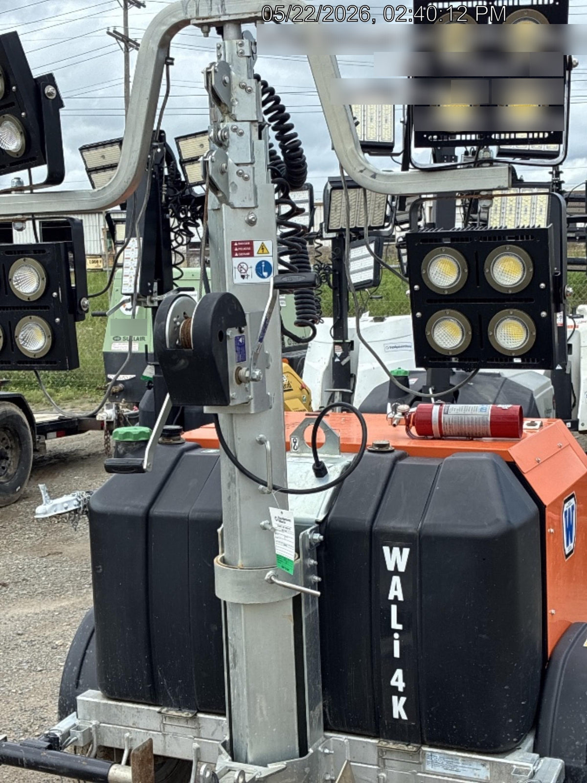 2025 Wanco WLTT-4MM4K Diesel, Mitsubishi L2E, 9.0HP @1800 rpm, Deep Sea Controller, Shore Power Plug, Auto Start, (4) 350W LED Floodlights, 4kW Generator, 60 Gal Fuel Tank, 2" Ball, T3