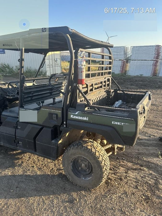 Kawasaki Mule PRO-DXT Kawasaki Mule PRO-DXT Diesel Utility Cart w/Alarm/Beacon, Hard Top, ES Track Hardware
