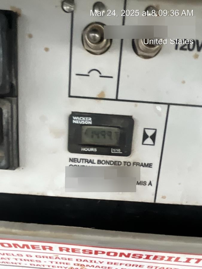 2019 Wacker Neuson LTV6L-MH Wacker Neuson LTV6L Mobile Light Tower w/Fuel Level Sensor Installed