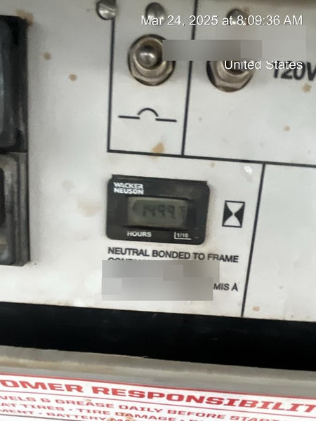 2019 Wacker Neuson LTV6L-MH Wacker Neuson LTV6L Mobile Light Tower w/Fuel Level Sensor Installed