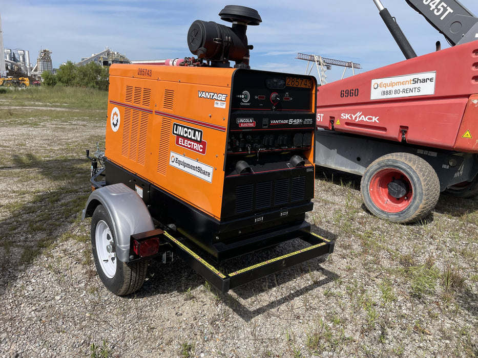 2022 Lincoln Electric Vantage 549X Crosslink Technology, Trailer Mounted, ES Decals, T3