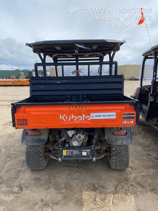 2022 Kubota RTV-X1140W-H Plastic Canopy, Windshield Acrylic Clear, LED Strobe Light, Wire Harness Kit, Back up Alarm