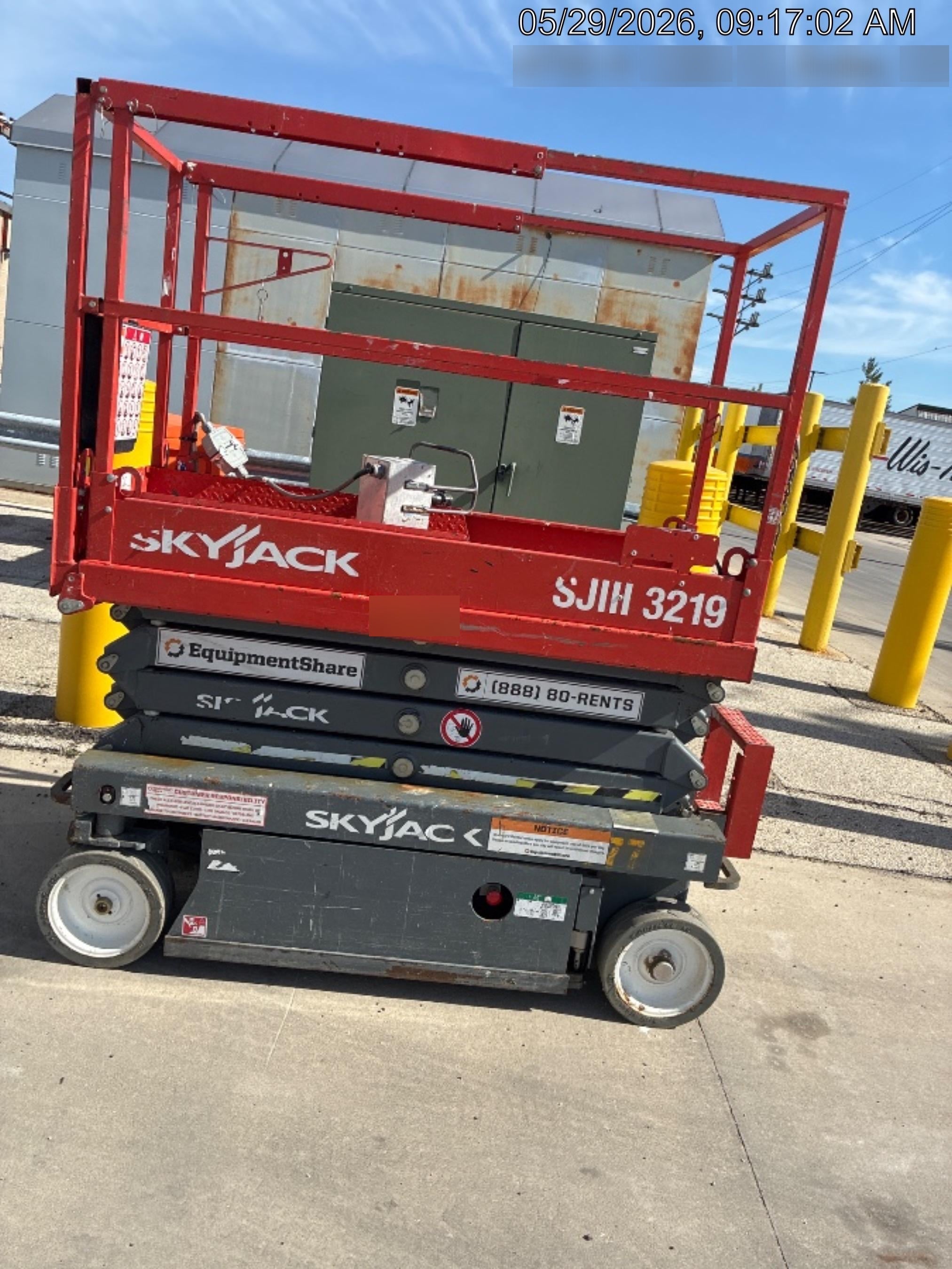 2018 Skyjack SJIII-3219 Standard Rental Specs