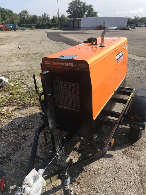 2021 Lincoln Electric Vantage 322 Vantage 322 Ready Pak 3 w/ Decals, ORANGE (includes trailer, cable rack, fender light kit) NO Telematics