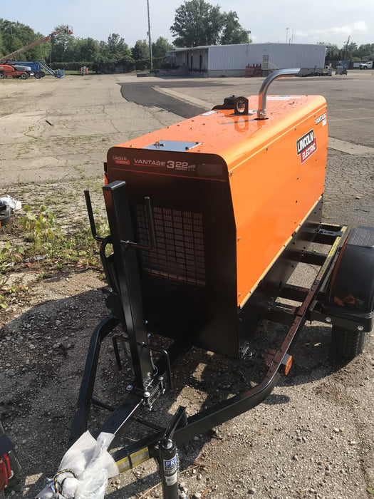 2021 Lincoln Electric Vantage 322 Vantage 322 Ready Pak 3 w/ Decals, ORANGE (includes trailer, cable rack, fender light kit) NO Telematics