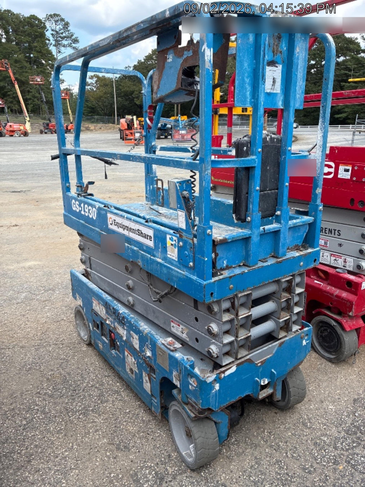 2019 Genie GS-1930 Fixed rails with chain Entry