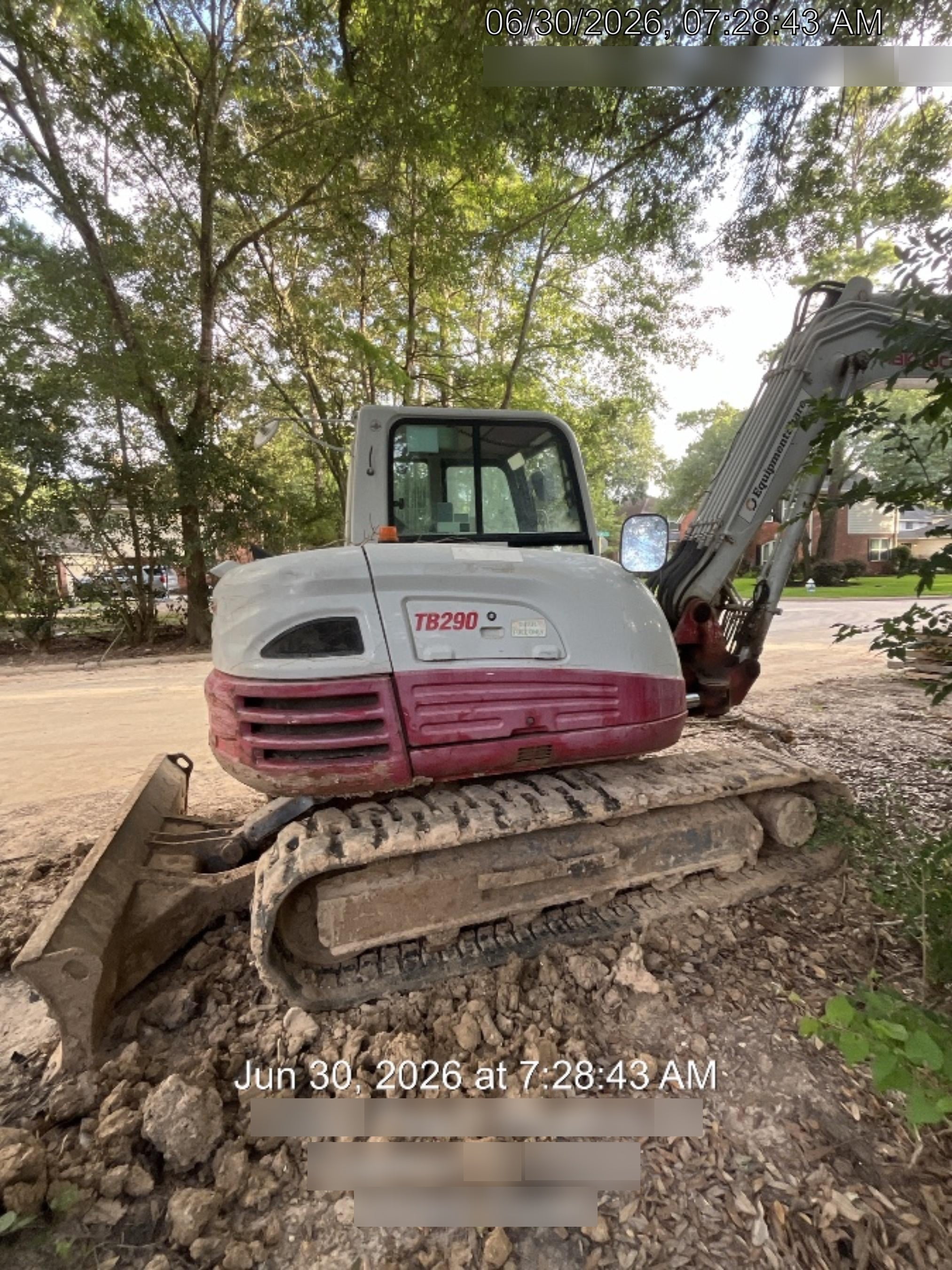 2019 Takeuchi TB290 Takeuchi TB290 Cab/Heat/AC w/Rubber Tracks, Auxiliary Hydraulics, Dozer Blade, Manual QC, 18/24/36" Buckets, Hydraulic Thumb Installed