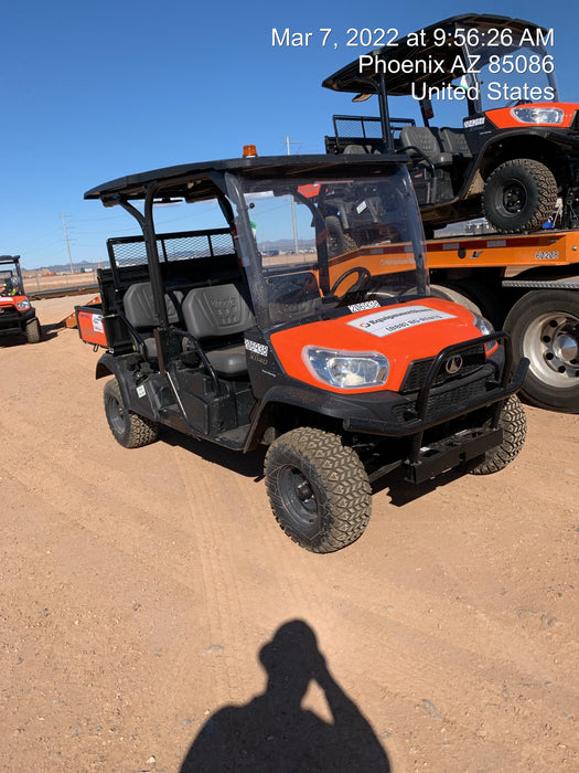 2022 Kubota RTV-X1140W-H Plastic Canopy, Windshield Acrylic Clear, LED Strobe Light, Wire Harness Kit, Back up Alarm