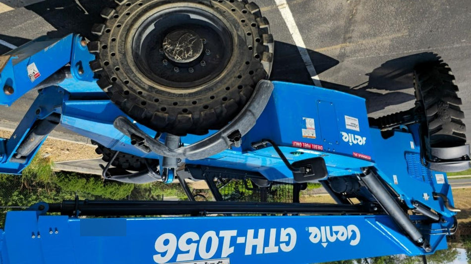 2018 Genie GTH-1056 Genie GTH-1056 w/Open ROPS, Solid Tires, Work Lights, 60" carriage/forks, cab mesh, beacon
