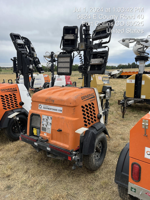 2023 Generac MLT2 Diesel, Flex Switch 120V Input, Powerzone Controller, 
(4) 320W LED Lights, 4kW Generator, 39.9 Gal Fuel Tank, 2" Ball, T3