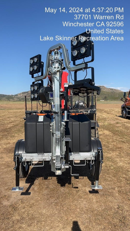 2024 Wanco WLTT-4MM4K Diesel, Deep Sea Controller, Shore Power Plug, Auto Start, (4) 350W LED Floodlights, 4kW Generator, 60 Gal Fuel Tank, 2" Ball, T3