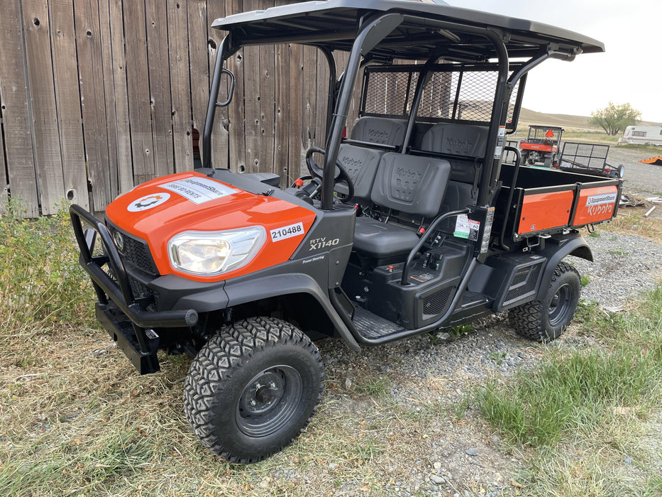 2022 Kubota RTV-X1140W-H Plastic Canopy, Windshield Acrylic Clear, LED Strobe Light, Wire Harness Kit, Back up Alarm