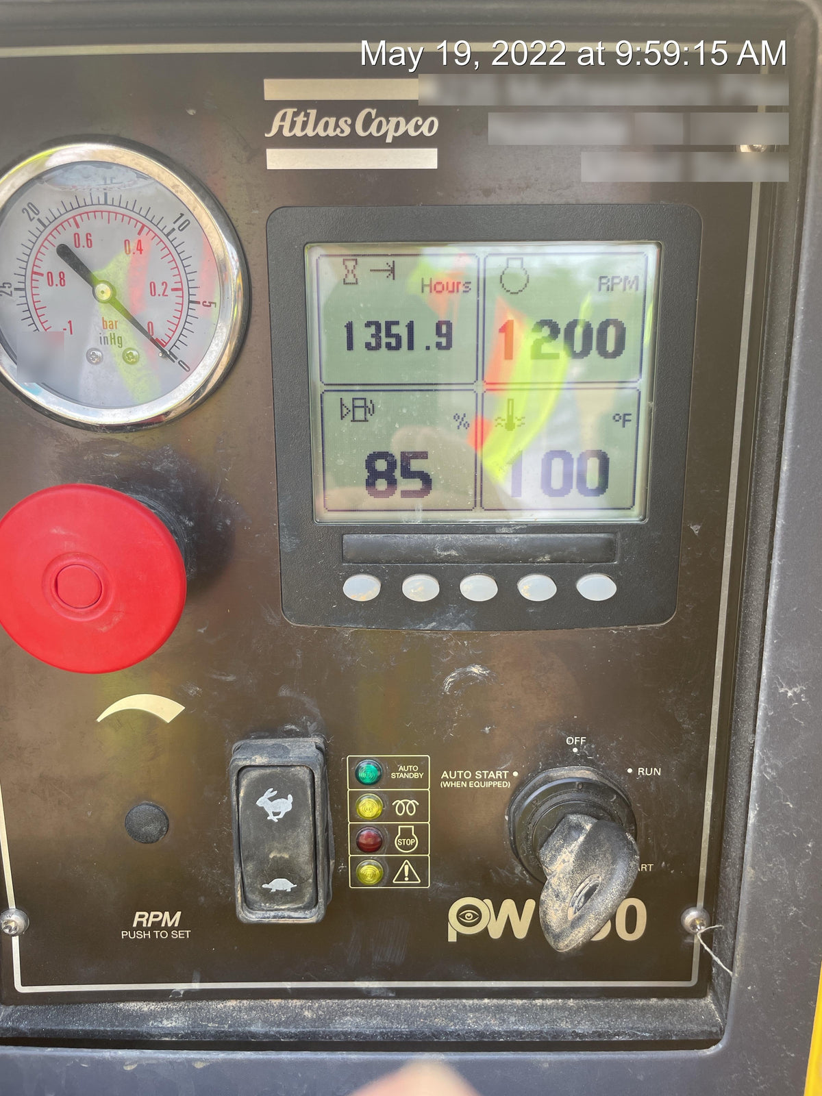2020 ATLAS COPCO PAS 100 HF CS Enclosed