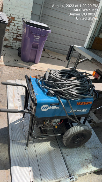 2023 Miller Electric Blue Star 185 Engine Driven Welder, Electric Start, 13 hp, Gas, 6,500 W Peak 907664
