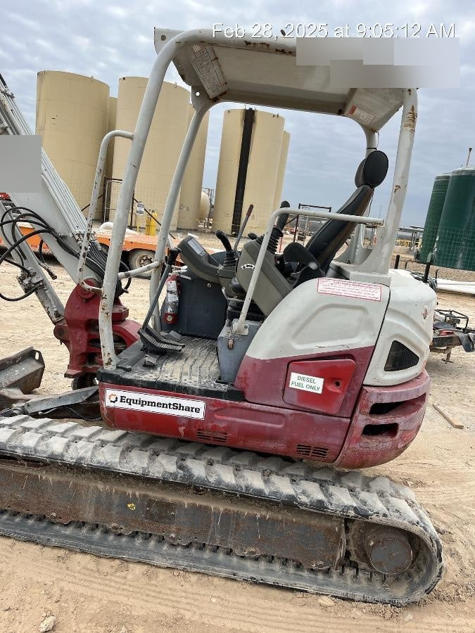 2019 Takeuchi TB260 Takeuchi TB260 Canopy w/Rubber Tracks, Auxiliary Hydraulics, Standard Blade, Manual QC