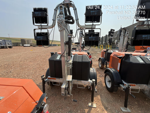 2024 Wanco WLTT-4MM4K Diesel, Deep Sea Controller, Shore Power Plug, Auto Start, (4) 350W LED Floodlights, 4kW Generator, 60 Gal Fuel Tank, 2" Ball, T3