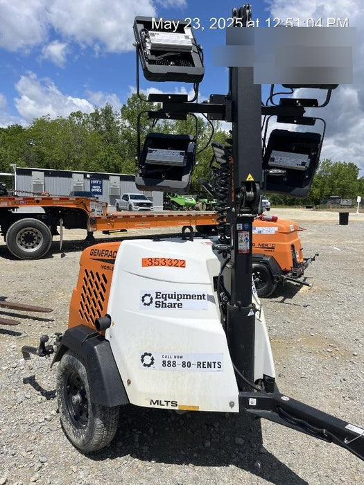 2023 Generac MLT2 Diesel, Flex Switch 120V Input, Powerzone Controller, (4) 320W LED Lights, 4kW Generator, 39.9 Gal Fuel Tank, 2" Ball, T3